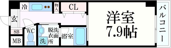 魚崎駅 徒歩5分 2階の物件間取画像